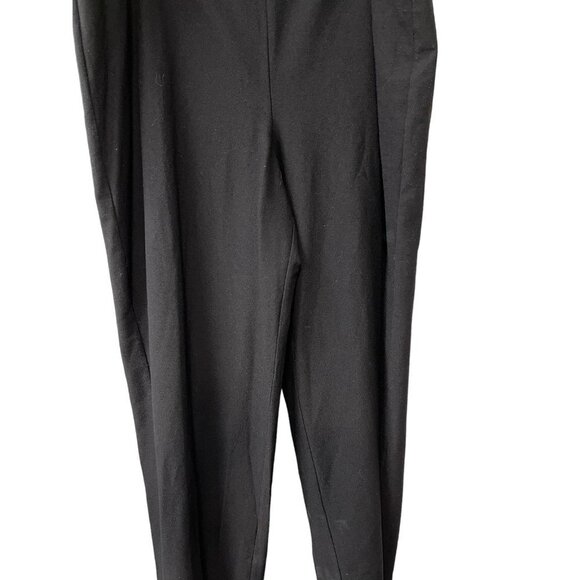 EILEEN FISHER STRETCH PONTE SLIM PANTS PULL ON  BLACK VISCOSE SZ 1X - Picture 5 of 6